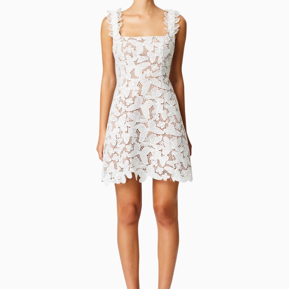 Elliatt White Lace Mini Dress